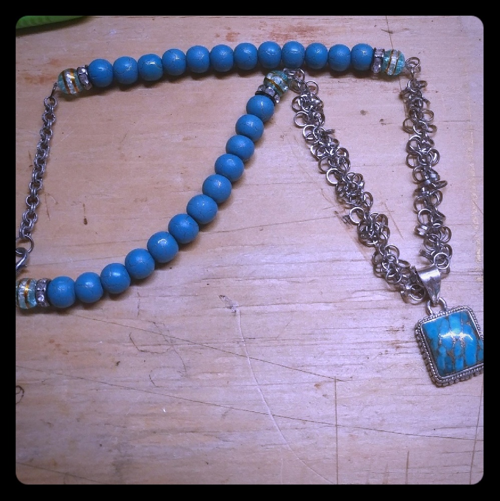 Copper Turquoise Necklace